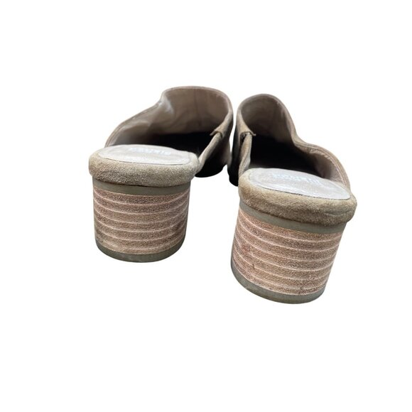 Eileen Fisher Womens Tan Suede Block Mules Shoes Size 5 SKU 8843 - Picture 11 of 14